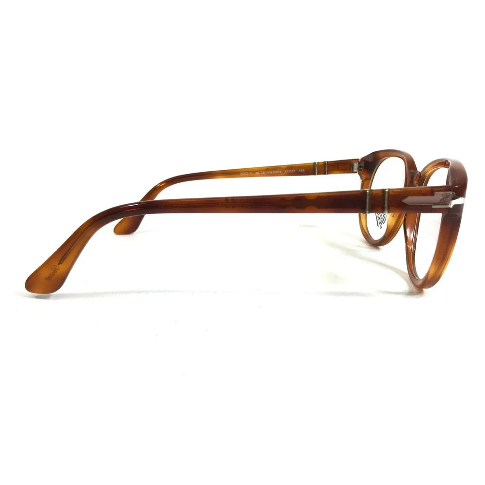 Persol Eyeglasses Frames 3052-V 96 Terra di Siena Brown Tortoise 52-20-145